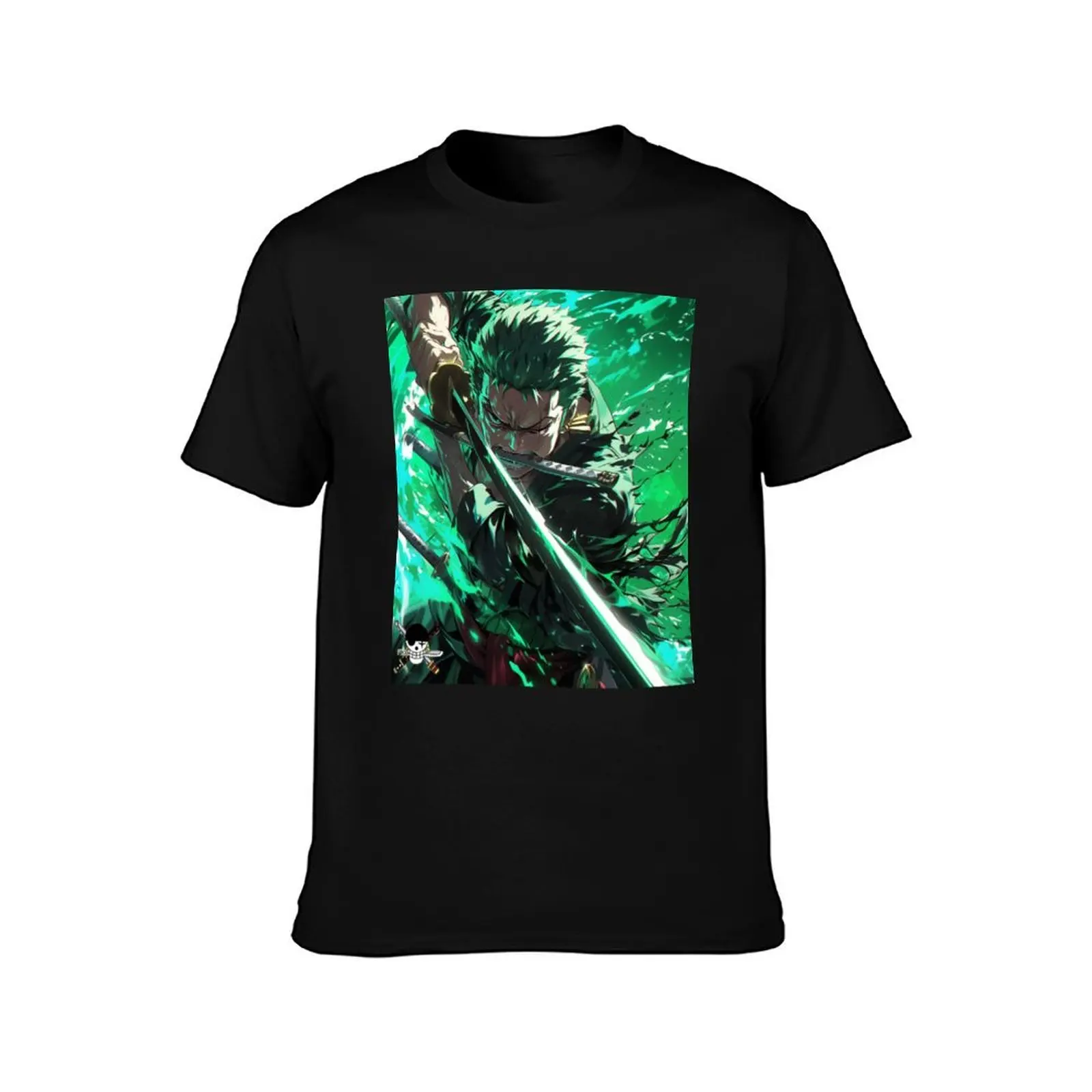 Zoro’s Three-Sword Fury - The Path of the Swordsman T-Shirt sweat kawaii clothes oversized graphic tee t shirt men 100℅ cotton