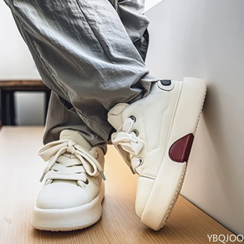 

Men's Spring Autumn New Thick soled Height Increasing Shoes for Teenagers Casual Small Unique Simple Comfortable Men's Shoes