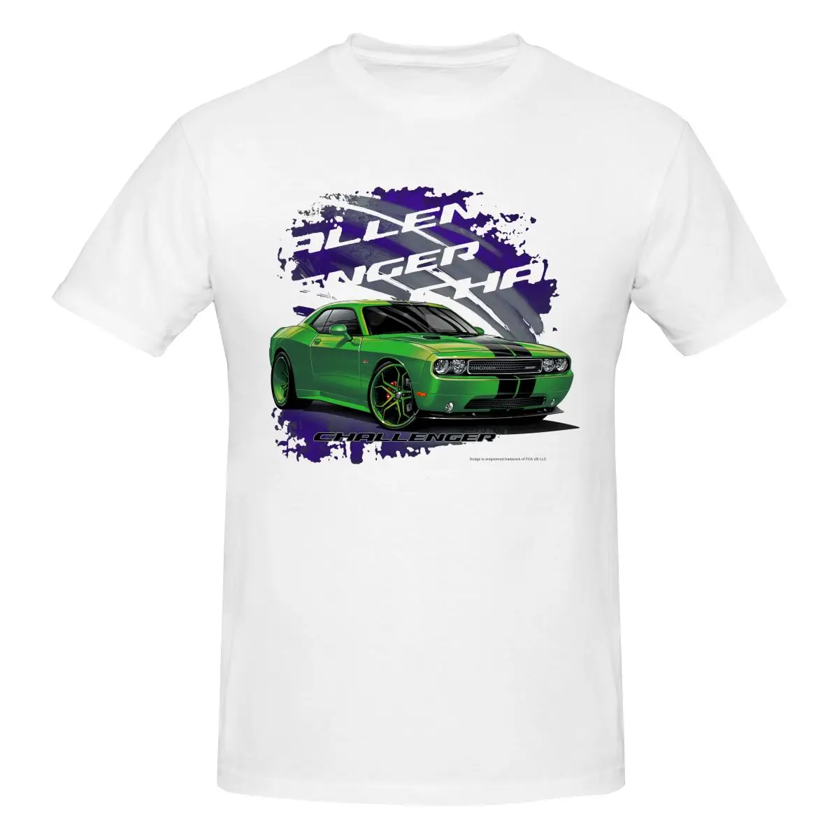 2011 Green Dodge Challenger Shirt T-shirt Tee New Unique Hip Hop Hot Deals