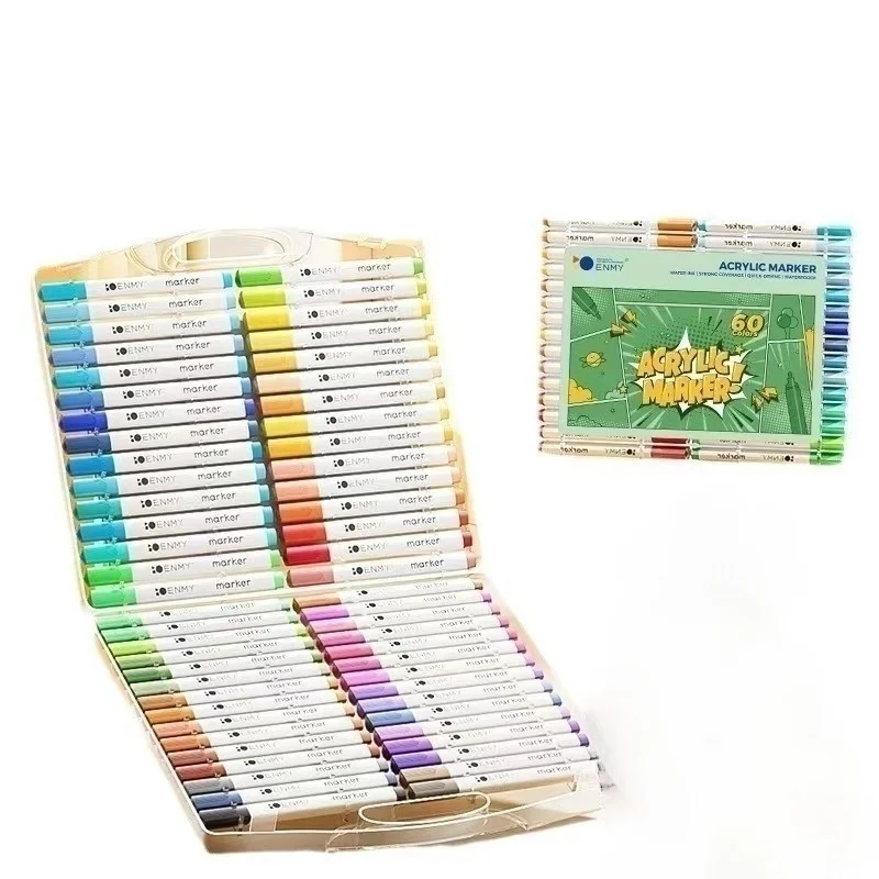 

12/48 Color Graffiti Pen Waterproof Sketch Oil-Based Marker Pens for Painting, Marking, Glass Ideal Art Supplies