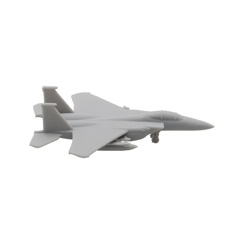 10PCS F-15E Fighting Plane Model Length 8/28/49/56mm Uncolored 3D Printing Strike Aircraft Resin Toys for Collection Souvenirs