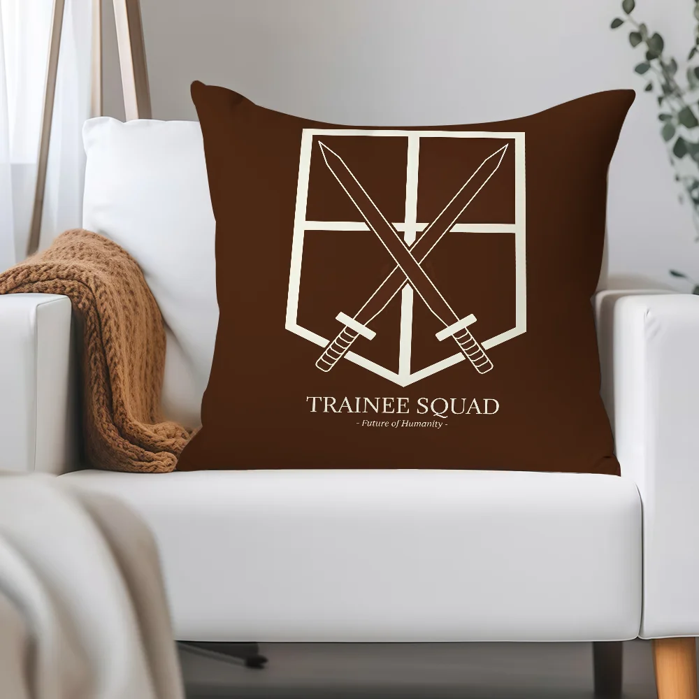 ปลอกหมอนอนิเมะ A-Attack On Titan ลายลีวาย แอคเคอร์แมน เหมาะสำหรับตกแต่งห้องพัก รถยนต์ สำนักงาน และบ้าน