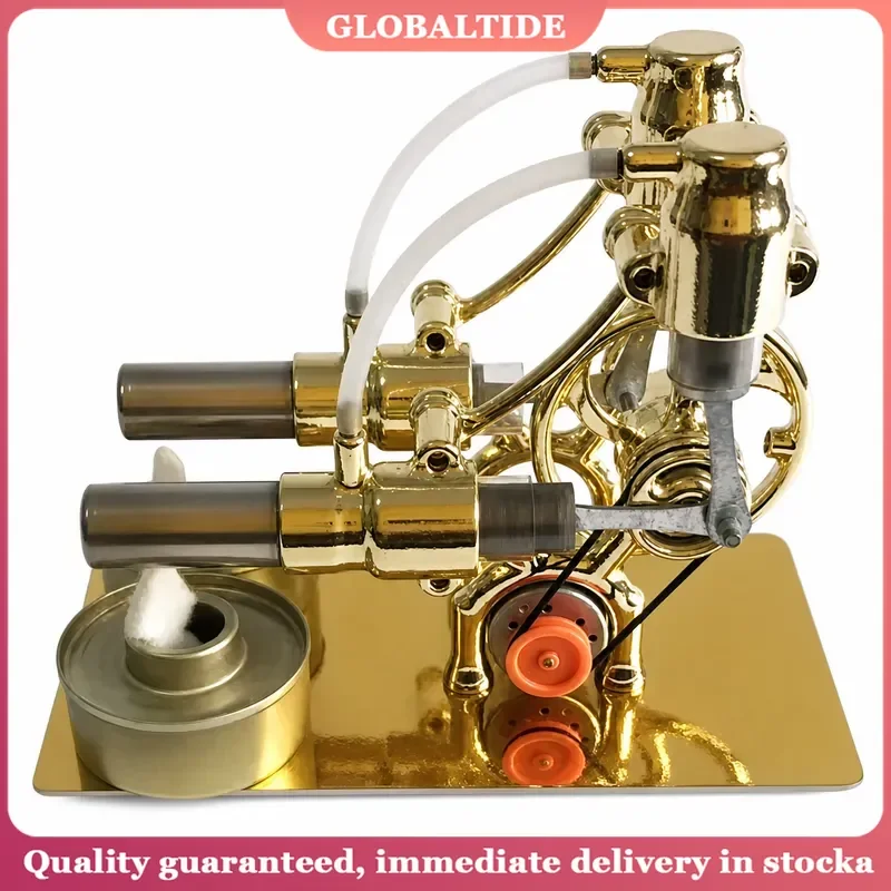 Mini Hot Air Stirling Engine DIY Micro Model Steam Power Technology Science Generator Educational Physics Experiment Kit