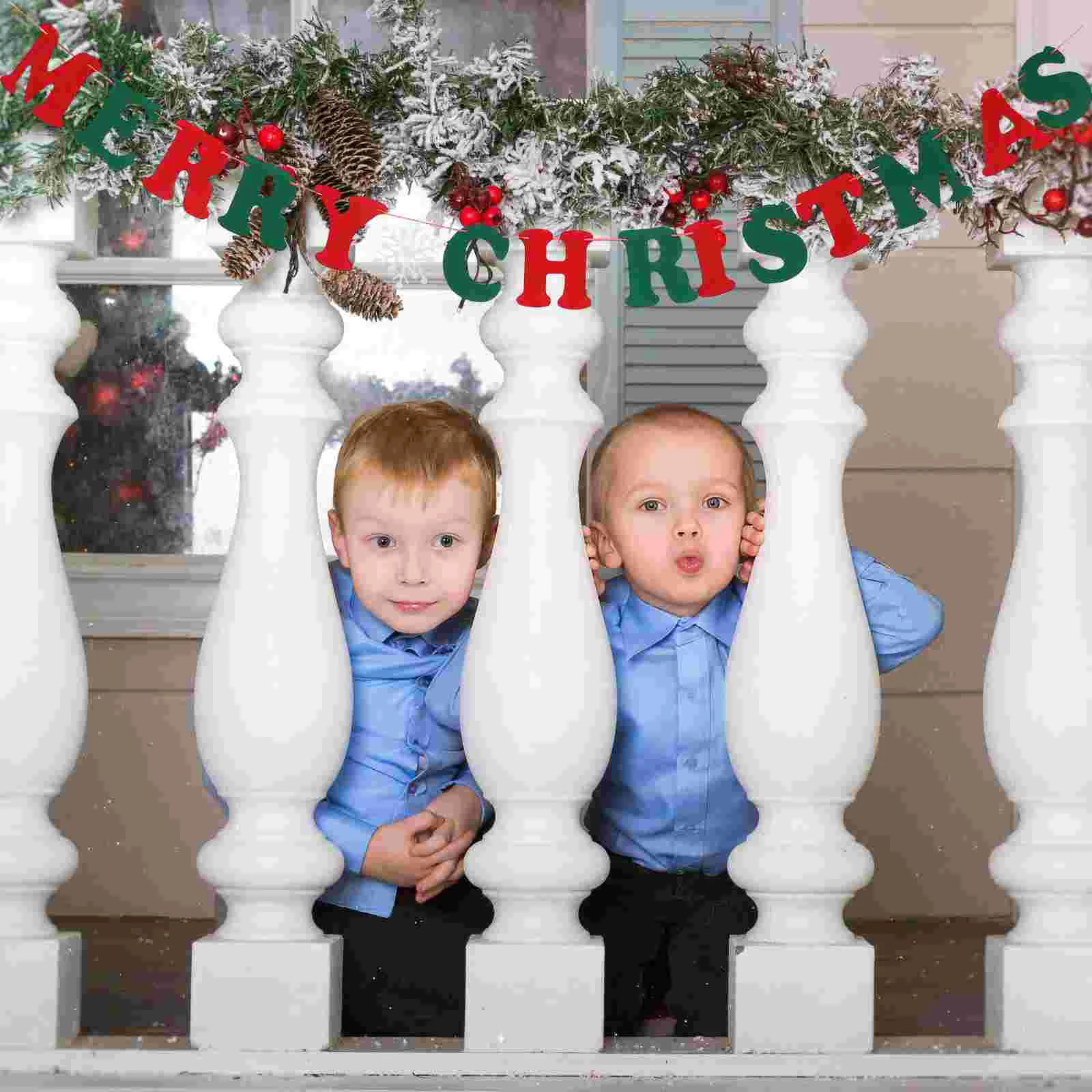 

3 шт., рождественский баннер с цветами, баннеры, веревочный флаг, фестиваль, фоновое украшение, нетканый материал, старейший