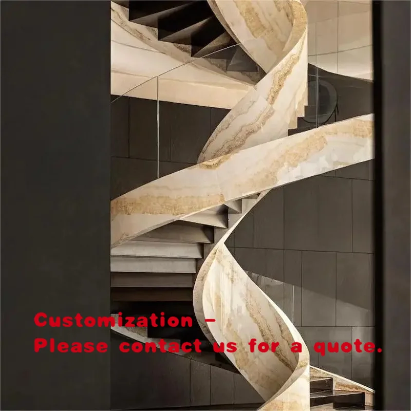 

custom.Custom Indoor Staircase with Decorative Wrought Iron Railings Wooden Treads Durable Steel Frame Design Luxury