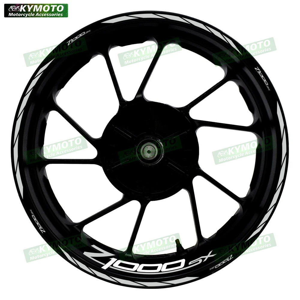 Stickers for KAWASAKI Z1000SX motorcycle 17 inch front and rear cover scratch decal wheel modified waterproof reflective rims