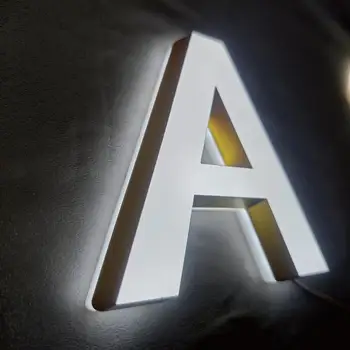 Wykonane na zamówienie akrylowe litery reklamowe LED do znaków sklepowych, gorąco sprzedające się litery LED do znaków z nazwami logo