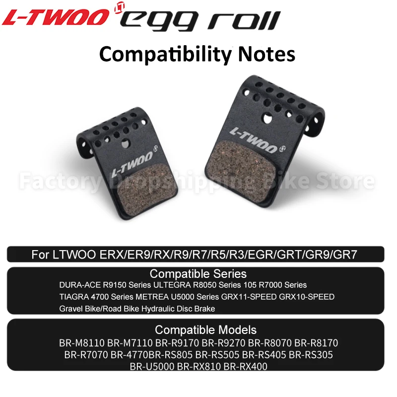 LTWOO Hydraulic Disc Brake Pads eRX eR9 RX R9 R7 GRT GR9 GR7 Egg Roll Design Brake Caliper Pads Original Bicycle Parts