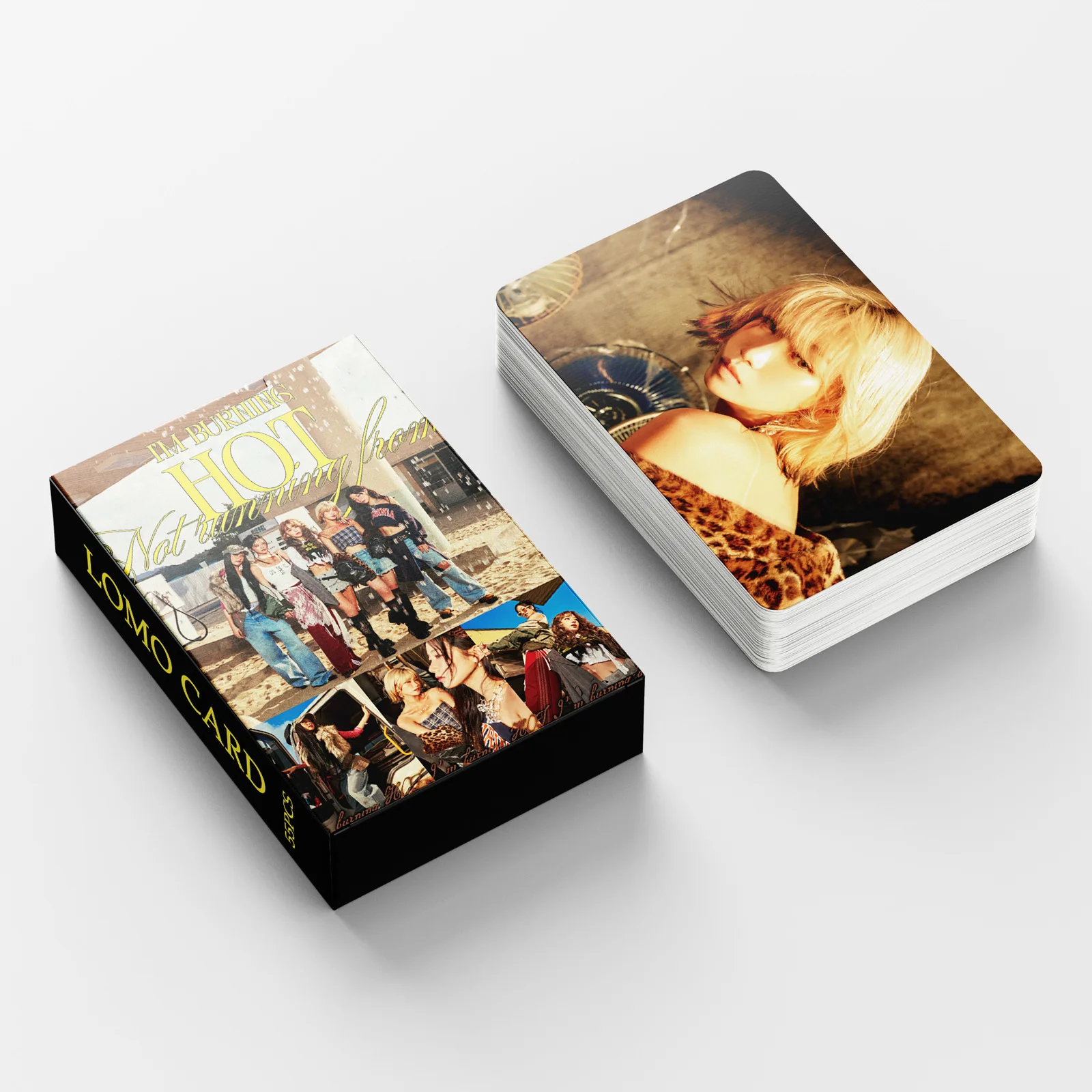 55 unids/caja álbum de fotos Kpop HOT SAKURA KIM CHAEWON KAZUHA Lomo tarjetas fotográficas para Fans colección postal HD de alta calidad
