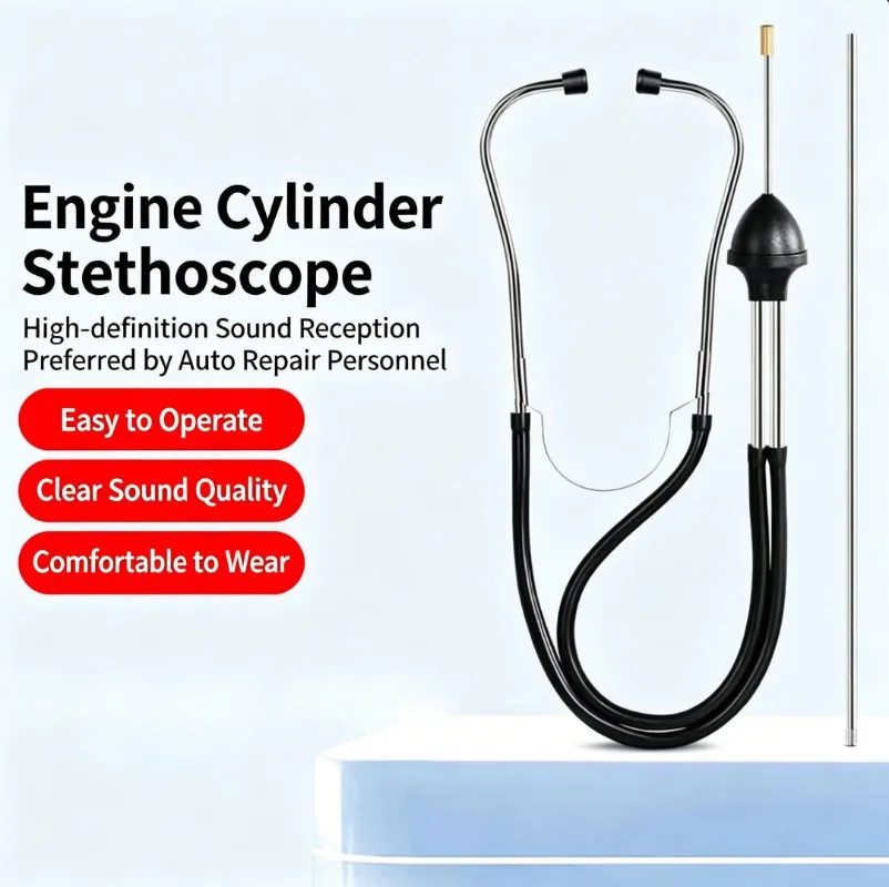 

Automotive Engine Noise Diagnostic Stethoscope, Tool for Detecting Internal Cylinder & Mechanical Abnormal Sounds
