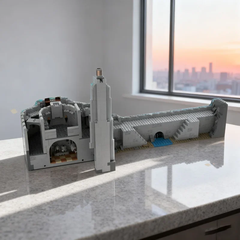 

1952 детали MOC LOTR Helm's Deep: Альтернативная модель для сборки, конструктор, креативный подарок на Рождество, игрушка, кирпичики для дня рождения