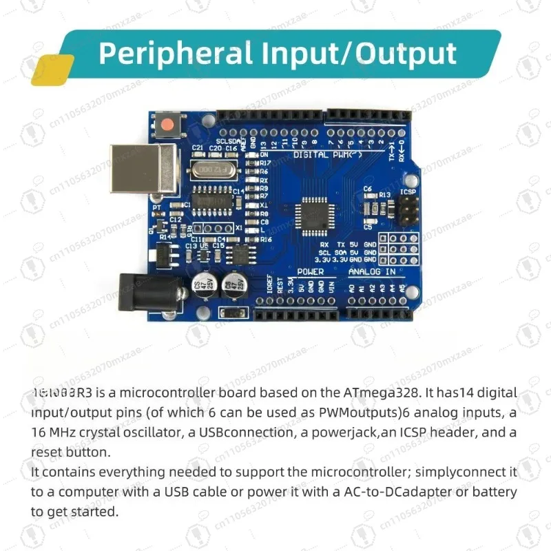 CH340G Upgrade DIY Programmable Hobby Complete Stem Education Project Electronic Circuit Module Starter Kit for Arduino R3