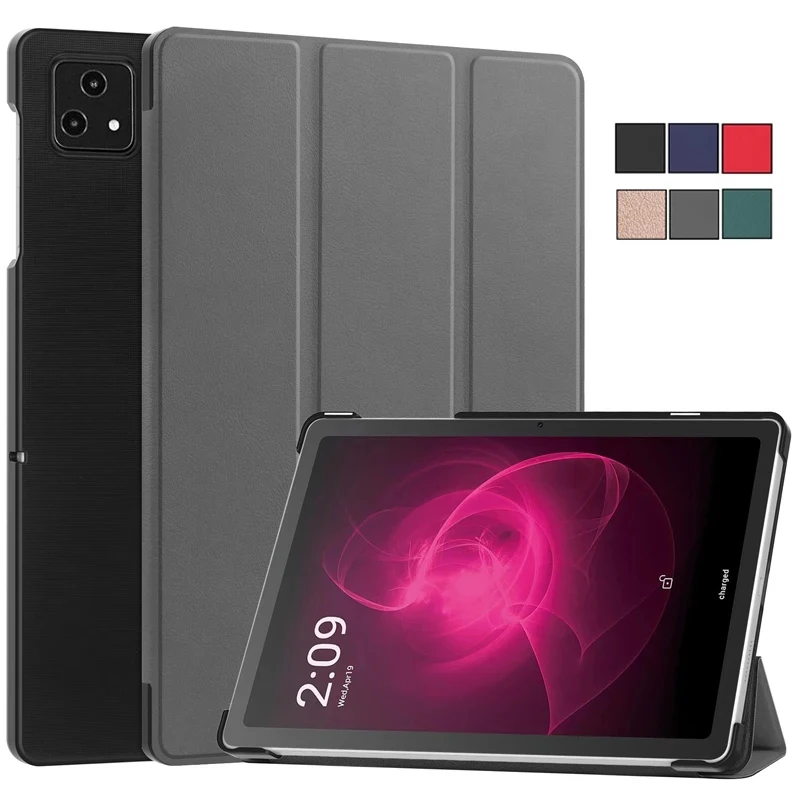 

For T-Mobile REVVL TAB 5G Case 10.36" Trifold Magnetic Leather Stand Hard Smart Cover For Funda T Mobile Revvl Tab 5G Case Coque