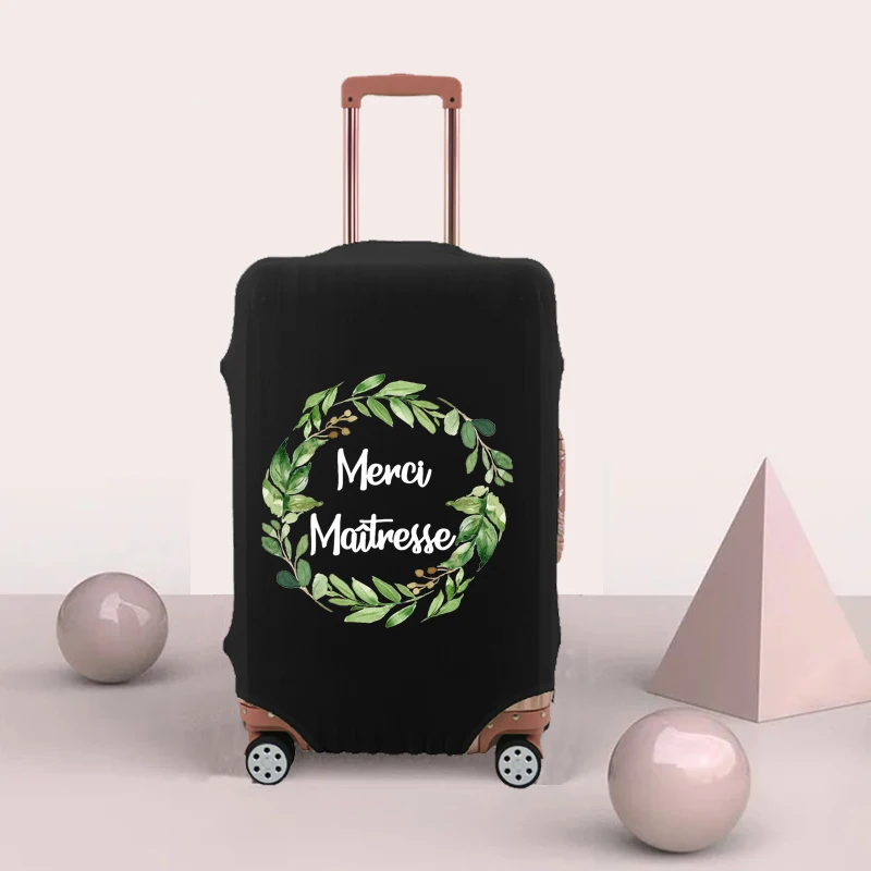 Travel Suitcase Dust Cover Thicken Luggage Protective Cover Trolley Case Dust Cover Travel Accessories Thank You Mistress Print