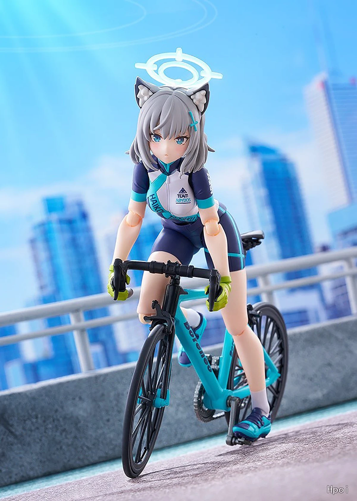 Original Original Max Factory Action/Puppen Figma ( # 644-DX) Blue Archive Sunaookami Shiroko Cycling DX Edition Actionfigur Geschenk