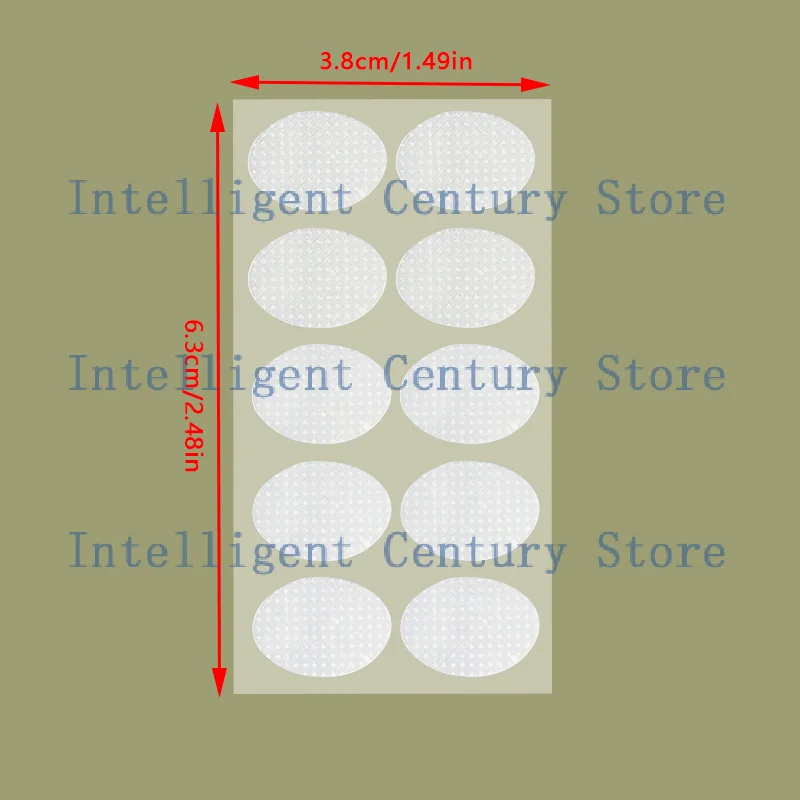 

(HBA12)50 Stickers Clear Earring Support Patches Earring Backs For Droopy Ears Prevent Pulling Ear Care Products