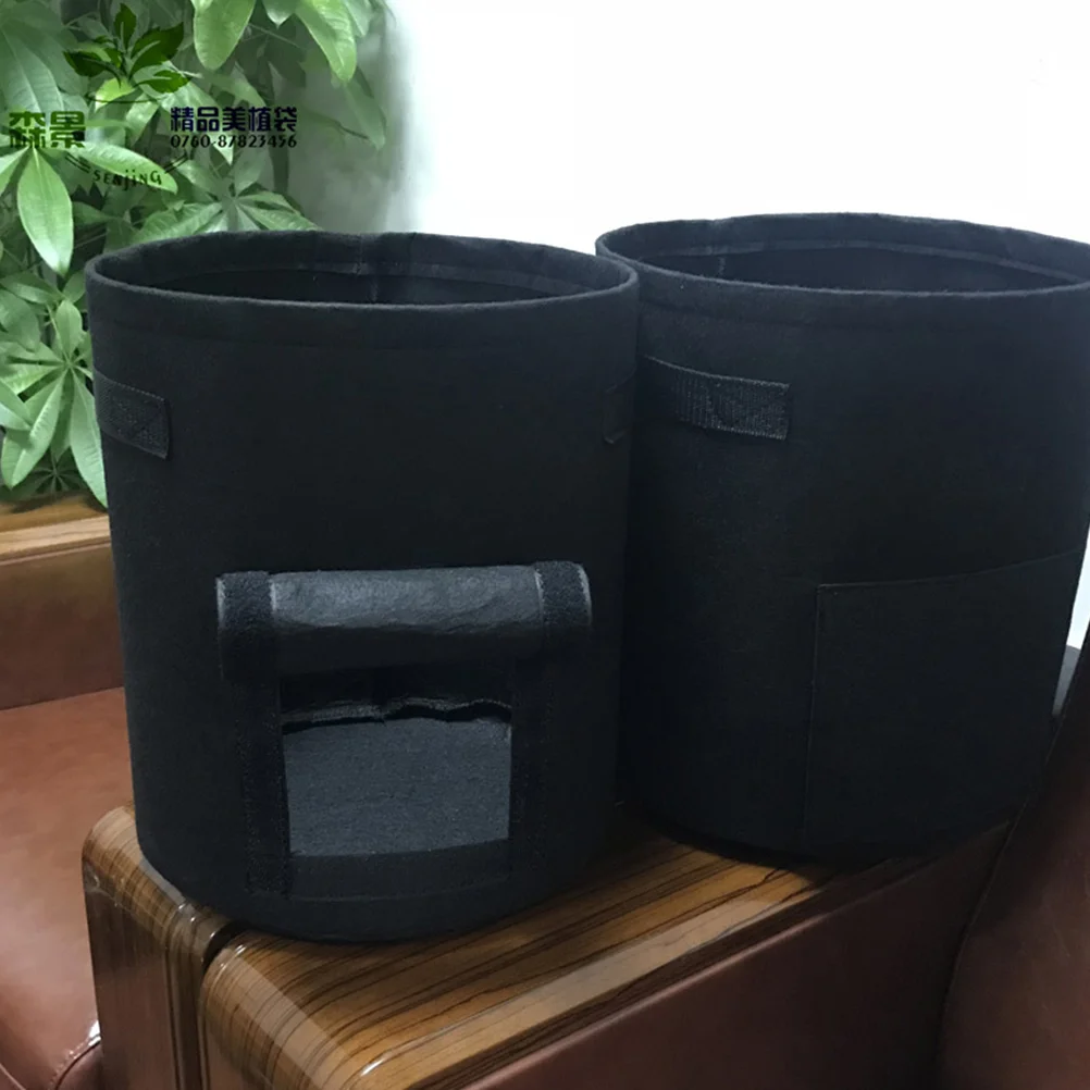 Thicken Potato Grow Bag Breathable Water Absorption Planting Bag Window Bucket Pot for Potatoes Carrots Tomatoes Onions Potatoes