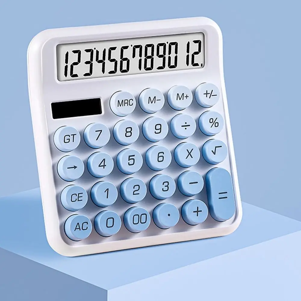 

Солнечный калькулятор стандартных функций, 12-значные школьные канцелярские принадлежности, математический калькулятор, многофункциональные настольные аксессуары