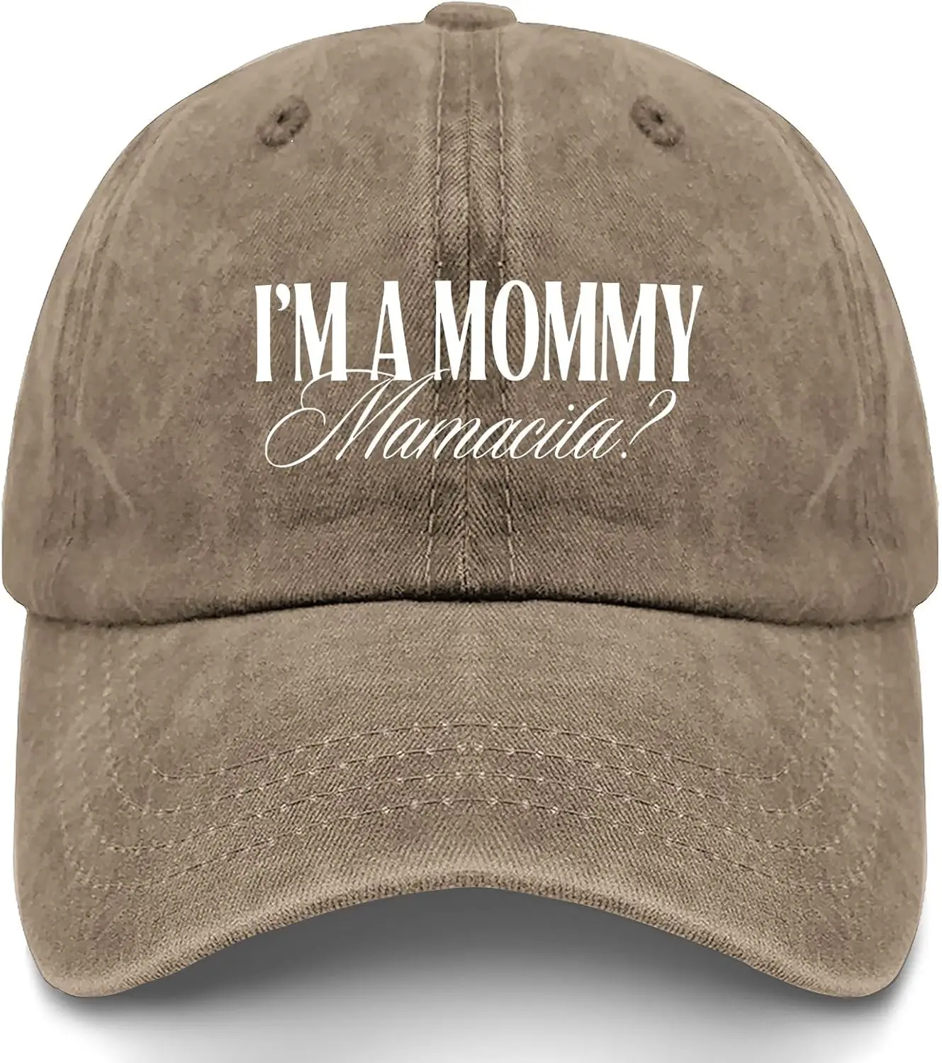 I'm A Mommy Mamacita Sombreros para hombres Gorra de béisbol desgastada lavada fresca