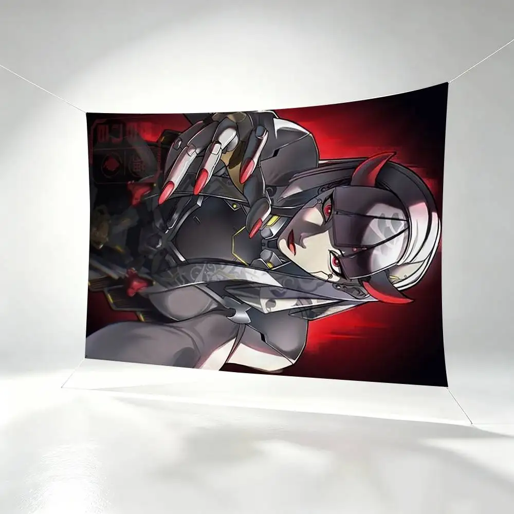 OW3 G-Game Mizuki Shion  Flags Wall Hanging Background Art Banner for Bedroom Home Outdoor Decor