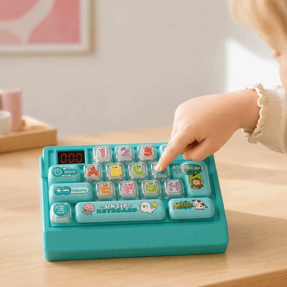 Electronic Game Quick Push Keyboard Game Machine Focus Training Stress Relief Sensory Handheld Electronic Challenge Game