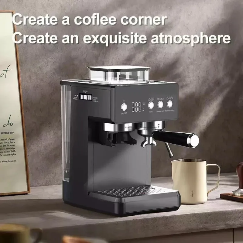 20Bar Espresso Machine With Built-In Grinder & Milk Frother