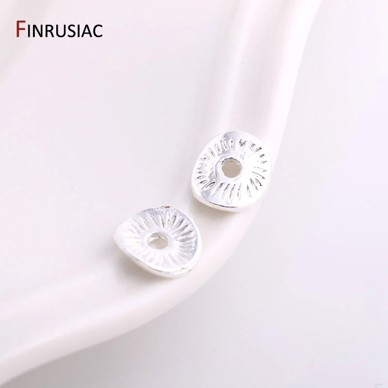 7.5mm*8.5mm Oval Flat Beads 14K Gold Plated Brass Stripe Spacer Beads For DIY High Quality Jewelry Making Accessories Wholesale
