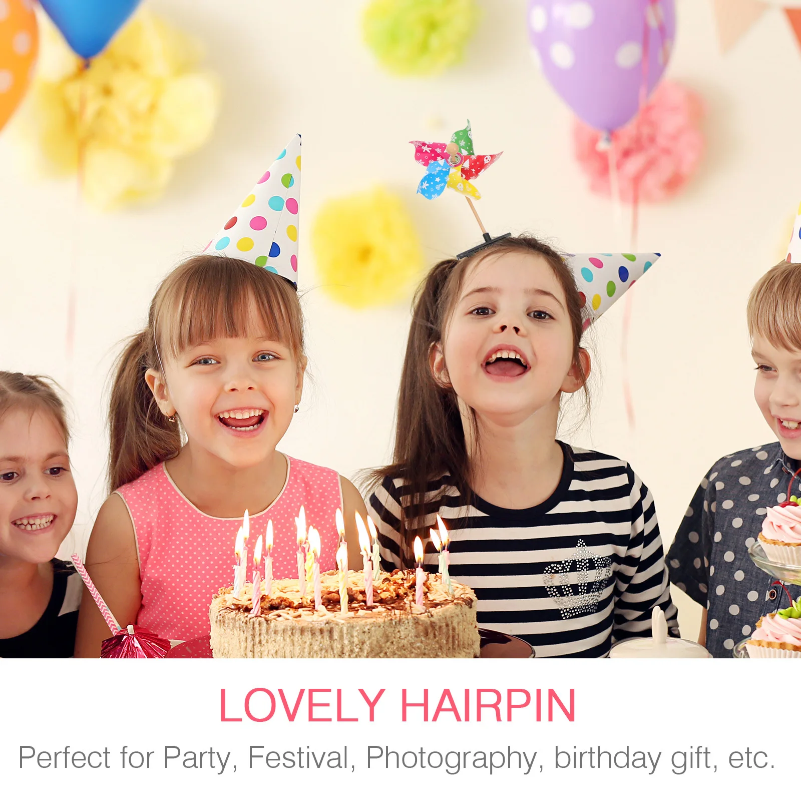 20 個子供用ヘアピン耐久性のある装飾的な風車デザイン女の子のためのアウトドアアクセサリーベビーヘッドドレス子供用ヘアピンアウトドアヘアウェア