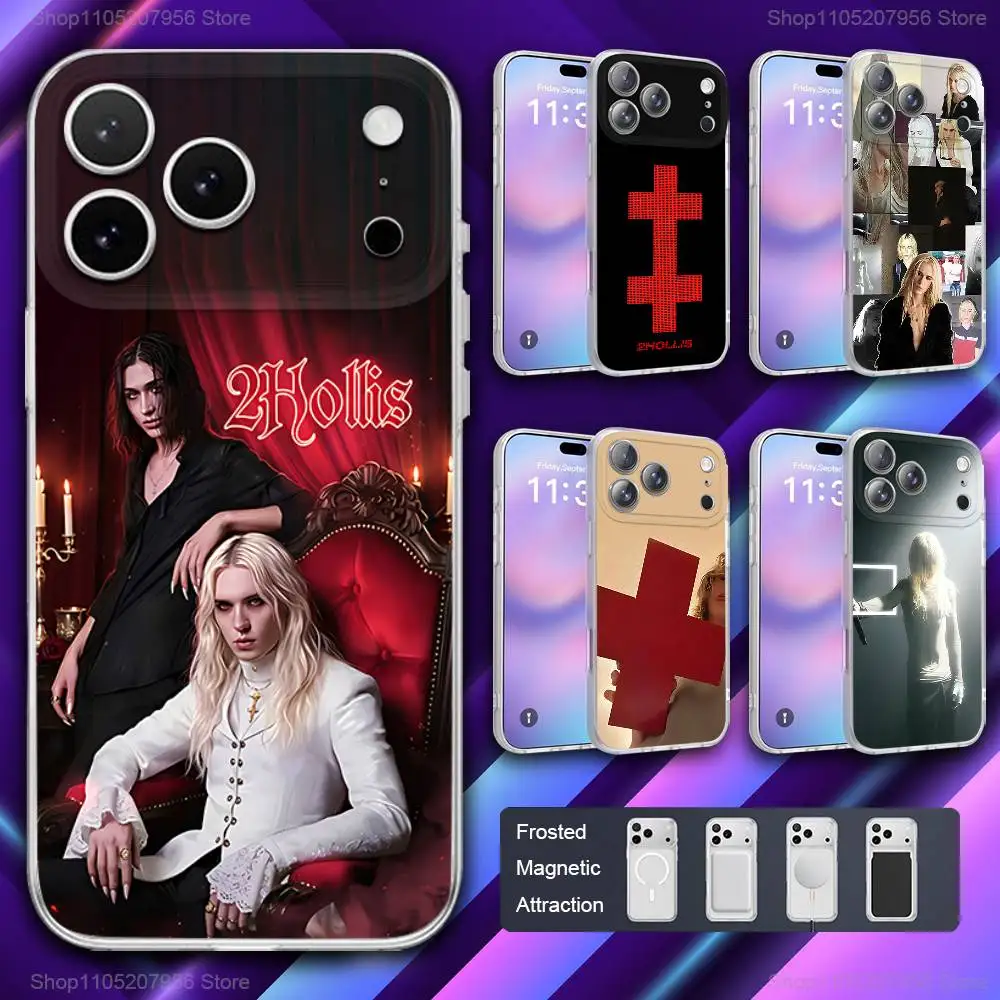 

2hollis Singer Star boy Phone Case For iPhone 11,12,15,14,13,17,16,Pro,Plus,E,Max,Air,Mini Magnetic Frosted Cover