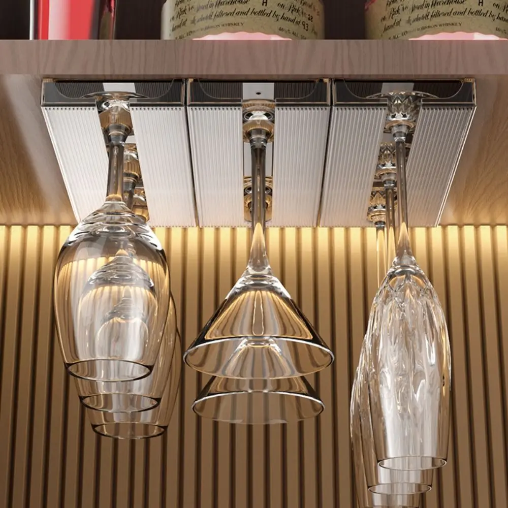 

Прозрачная подставка для винных бокалов, установка без сверления, подставка для хранения посуды в перевернутом виде, быстрое сливание воды, экономия места