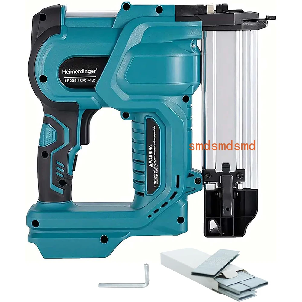 Cordless Nail Gun,18GA 2 in 1 Nailer/Stapler Gun Compatible with Makita Battery,2 Mode with 500 Staples, 500 Nails(No Battery)