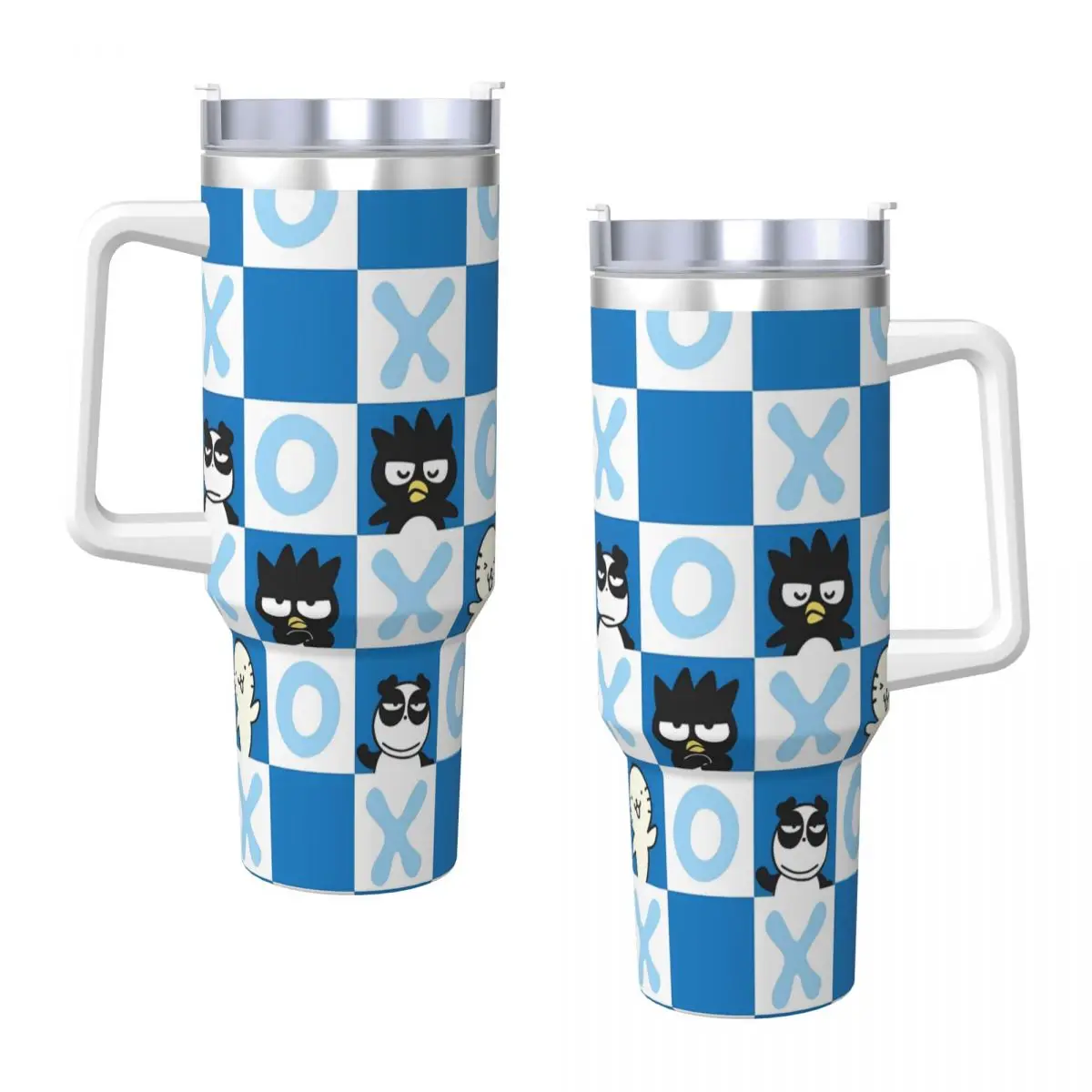 

Stainless Steel Tumbler Bad Badtz Maru XO Car Mugs With Straws Cold and Hot Water Bottle Portable Large Capacity Thermal Mug