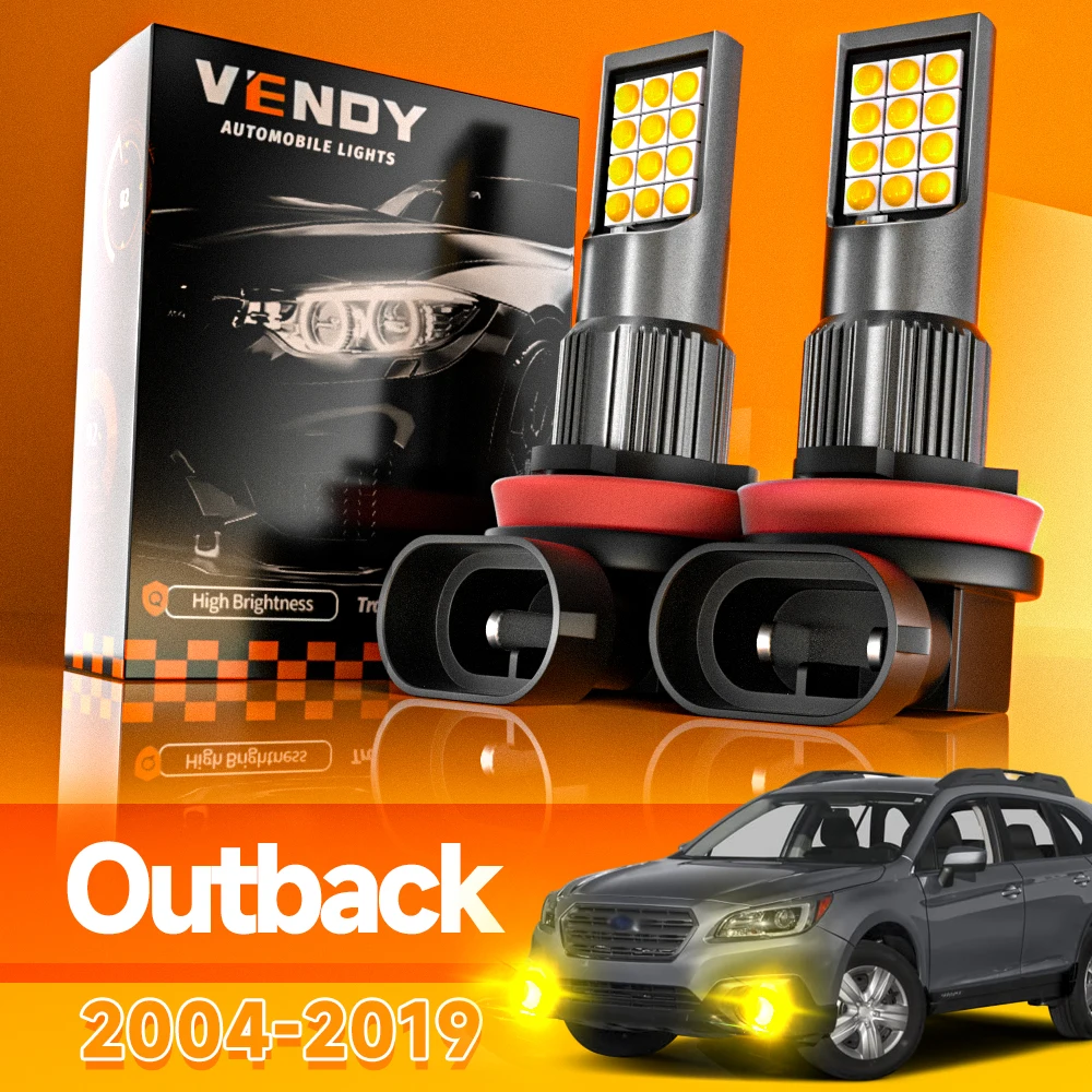 2 قطعة لسوبارو Outback 2004-2019 LED الضباب الخفيف 2005 2006 2008 2009 2010 2011 2012 2013 2014 2015 2016 2017 Canbus اكسسوارات #1