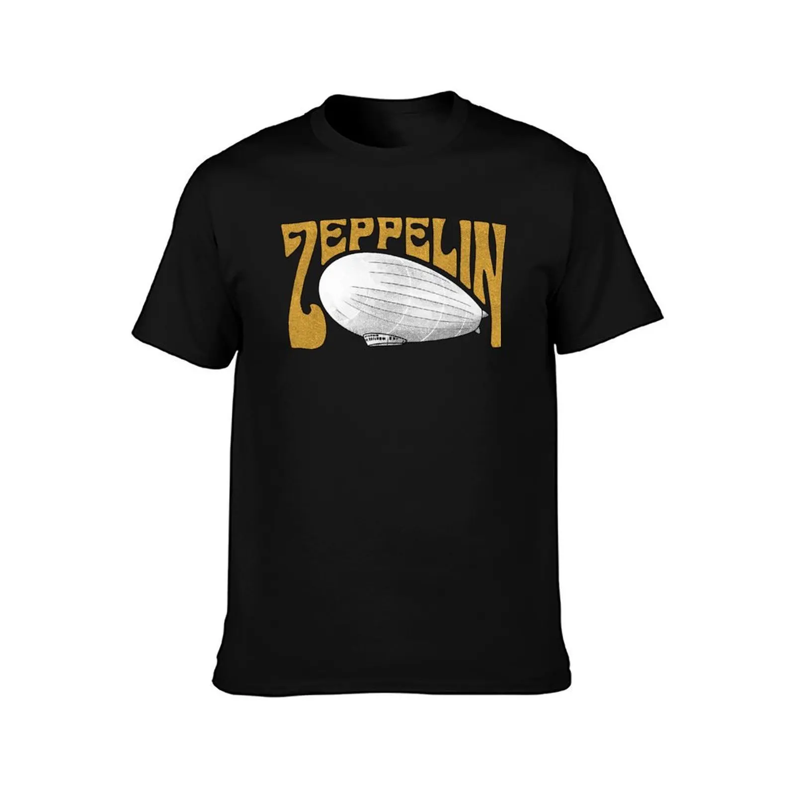 Zeppelin - Yellow Version T-Shirt Summer Casual Cotton Tee Oversized Streetwear Tops Vintage Graphic Print Unisex Men Women