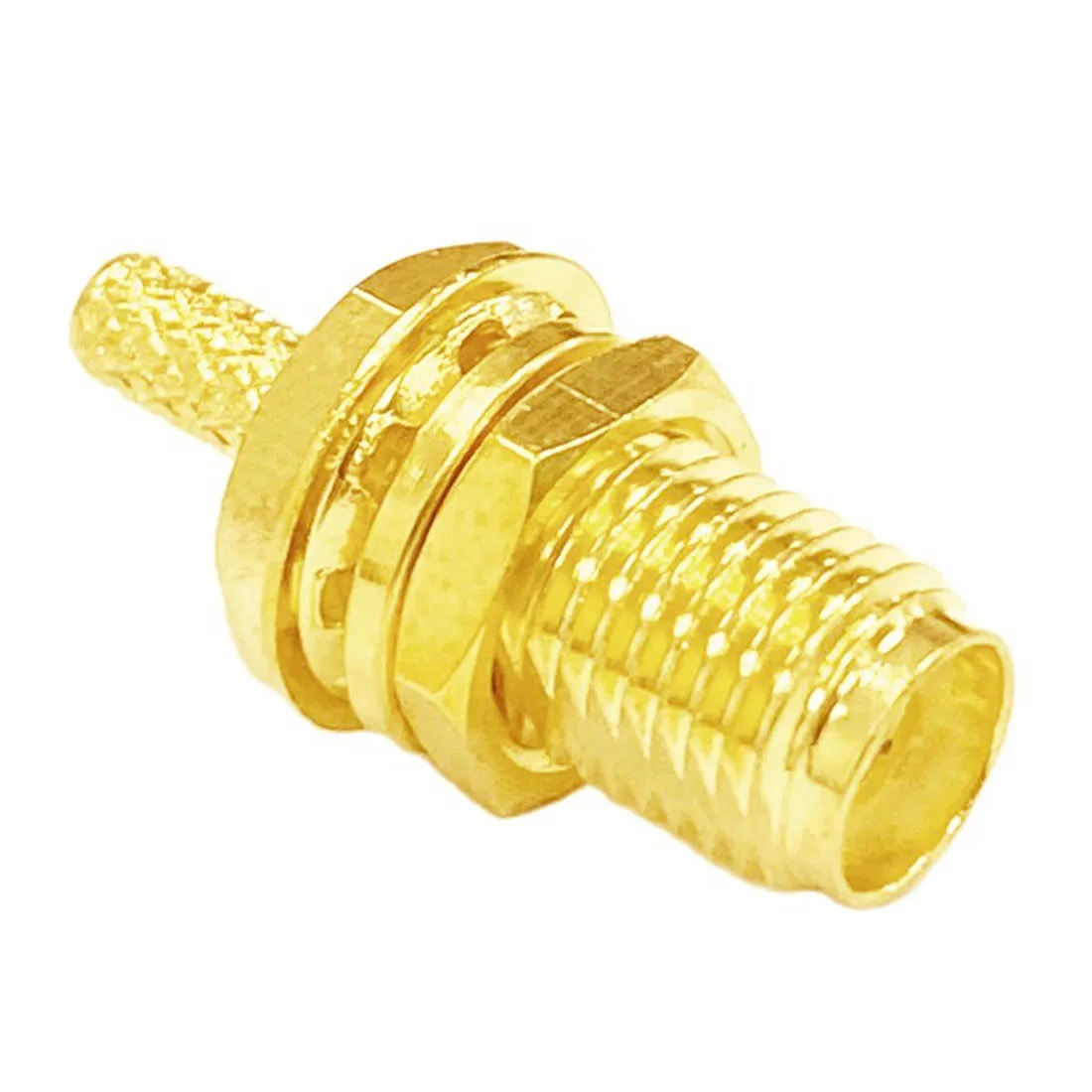 1pc RP-SMA  Female Jack Nut  RF Coax Modem Convertor Connector Crimp  RG316  RG174  LMR100  Straight Goldplated New Wholesale