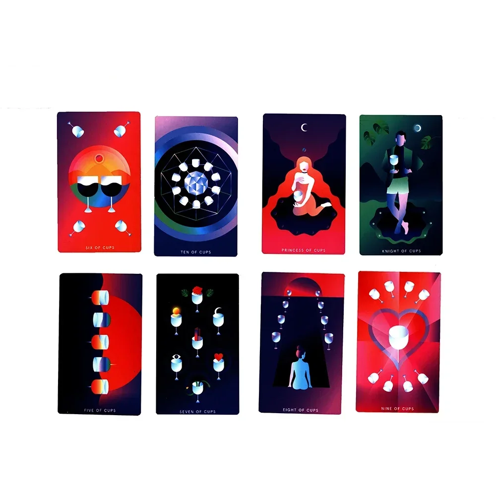 بطاقات التارو الصوفي لأيام الأحد بطاقات التارو للمبتدئين Ot لعبة الحفلات سطح السفينة العرافة الغامضة النسخة الإنجليزية 78 بطاقة #3