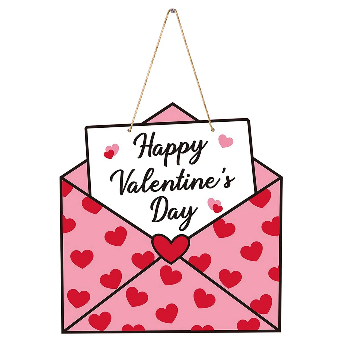 

Подвесная вывеска Конверт на День святого Валентина Деревянная дверная вывеска, знак с Днем Святого Валентина Декор фермерского дома Декор входной двери на День святого Валентина