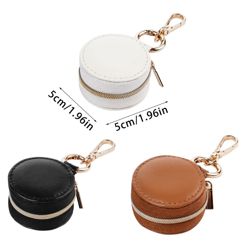 Compact Jewelry Storage Case with Clips Small Jewelry Display Box Durable Earrings Rings Adornment Storage Box