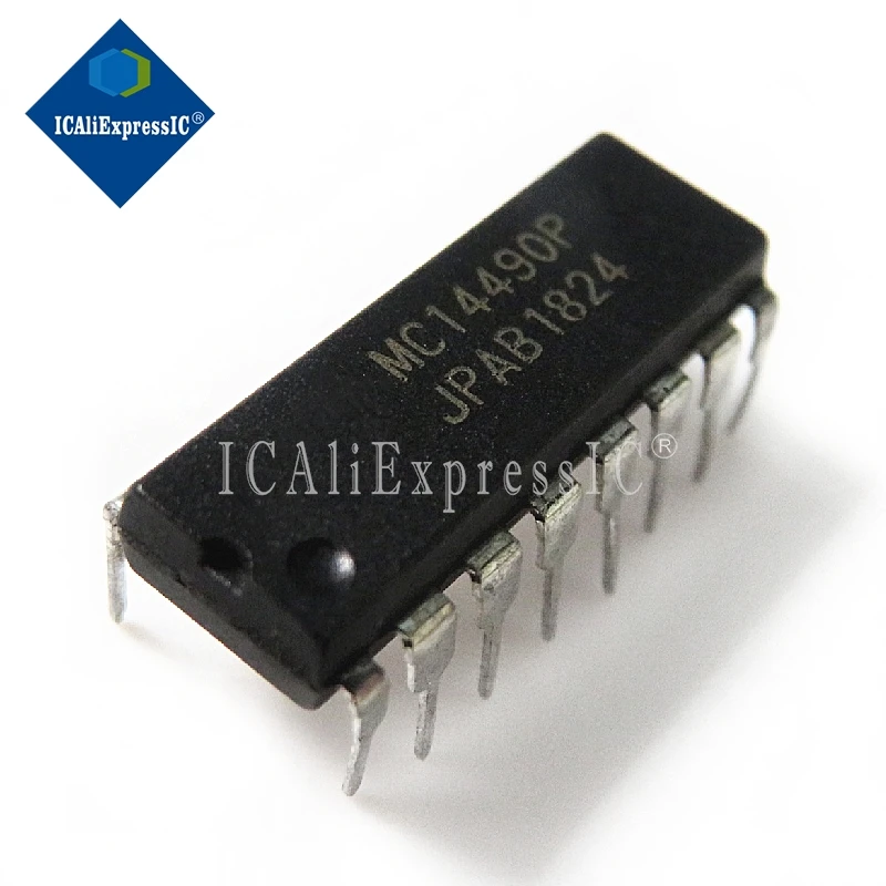 5pcs/lot MC14490PG MC14490P MC14490 DIP-16 In Stock