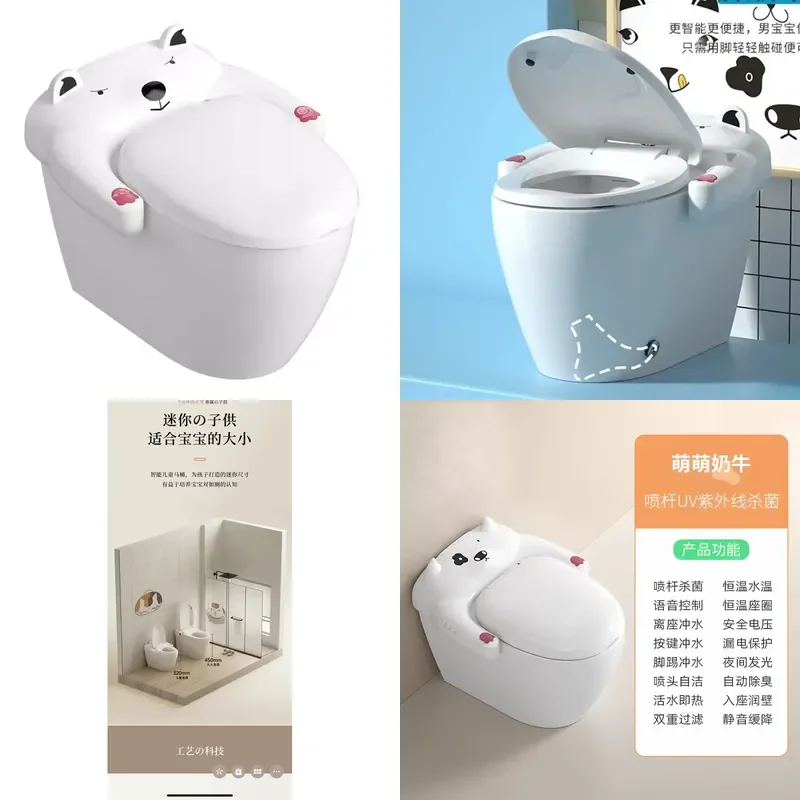 Childrens Smart Toilet Cartoon Cute Potty Training Seat for Kids Baby Toddler Portable Urinal Chair Bathroom Accessories