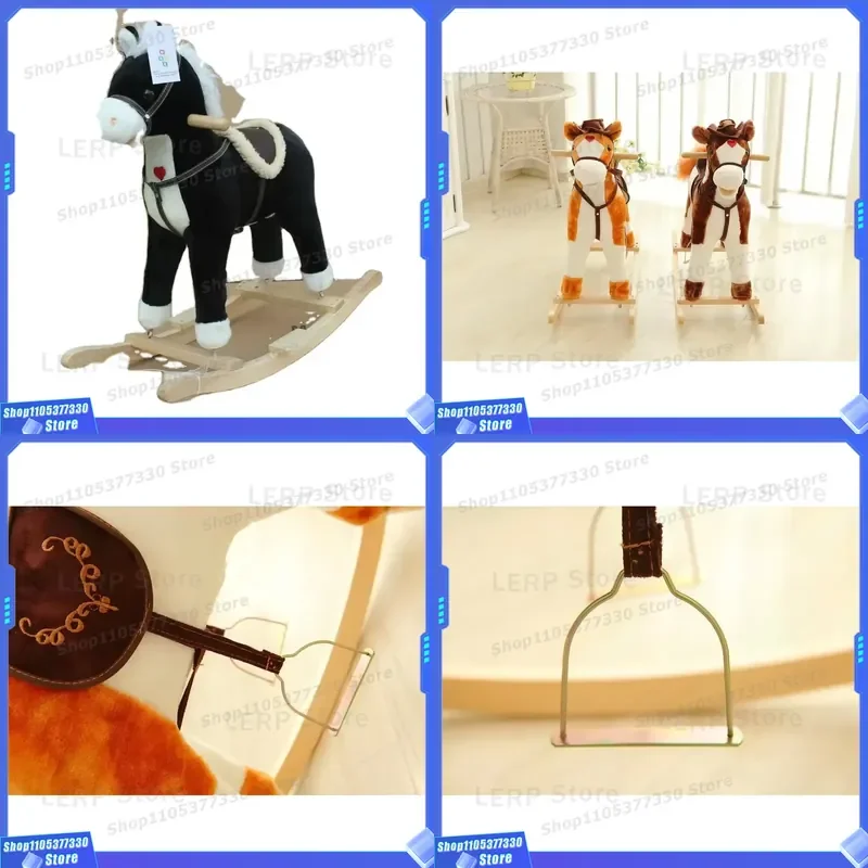 Customized Mechanical Rocking Horse Toy for Kids Bearing 60kg CE EN71 Certified Hot Selling Children Ride On Animal Figure