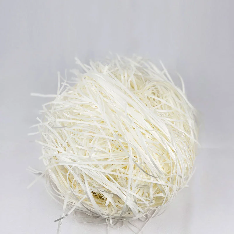 10/50g coloured raffia straw crinkle paper confetti DIY gift box filler wedding party gift box candy material pack filler decor