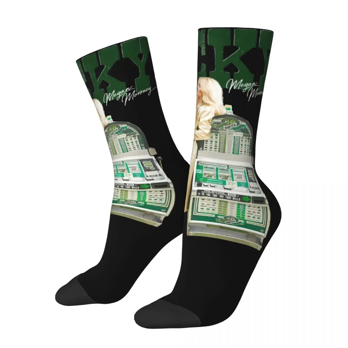 Megan Moroney Country Music Singer Socks Cotton Funny Happy Lucky Album Socks Novelty Stuff Middle TubeCrew Socks Wonderful Gift