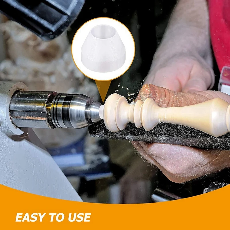 36 шт., белые втулки для ручек, антипригарные искусственные втулки, синтетические втулки для токарной обработки