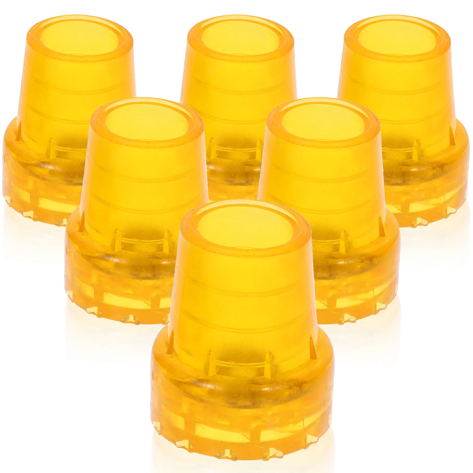 

6pcs Crutch Tip Cover Non Slip Durable Rubber Walking Stick Protector Cane Feet Pad Anti Skid Travel Accessories