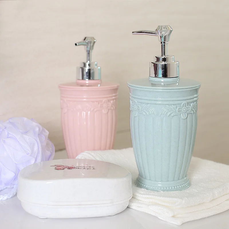 Bottiglia divisa in Gel doccia scultura europea semplice e conveniente pratica lozione per il lavaggio delle mani bottiglia per Shampoo con emulsione d'acqua
