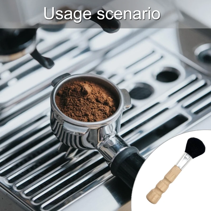 Delicate Coffee Grinder Cleaning Brush Effective Coffee Grinder Brush with Handle for Effective Residues Removal