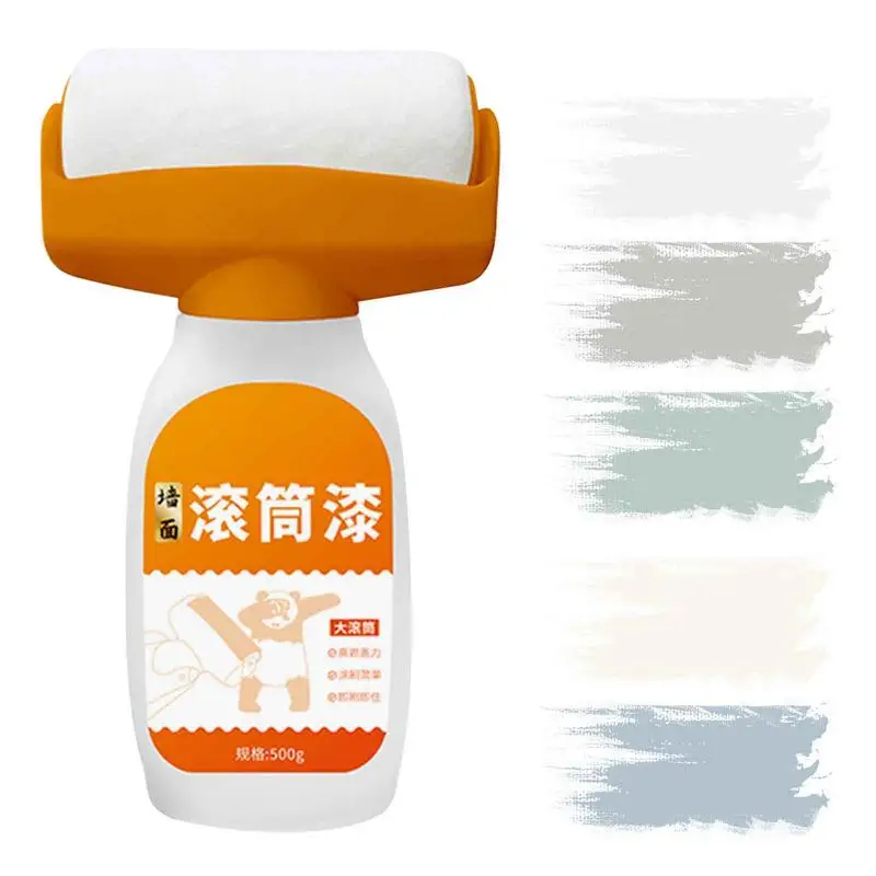 

Wall Repair Roller Paint White Water Based Latex Paint Color Roller Large Roller Brush Repair Paint Wall Repair Tool for Tile