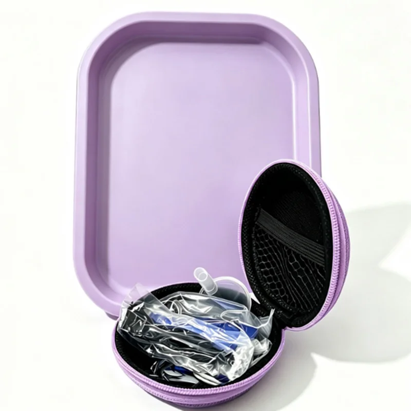 Cigarette Rolling Tray 1Set Smoking180x140mm Herb Tinplate Plate+11PCS Pink Herb Accessories Set Cigarette Holder Access