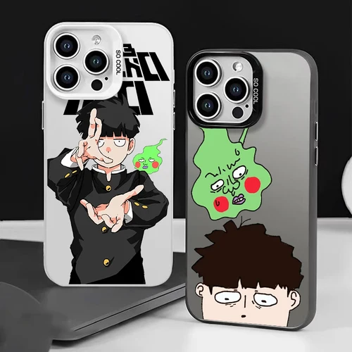 Mob Psycho 100 애니메이션 폰 케이스, 아이폰 16, 15, 14, 13, 12, 11 프로 맥스, 미니 X, XR, XS, SE, 8, 7 플러스, 다채로운 커버, 소프트 실리콘 